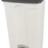 Collecteur à pédale plastique 90 L blanc - PROBBAX Clearance