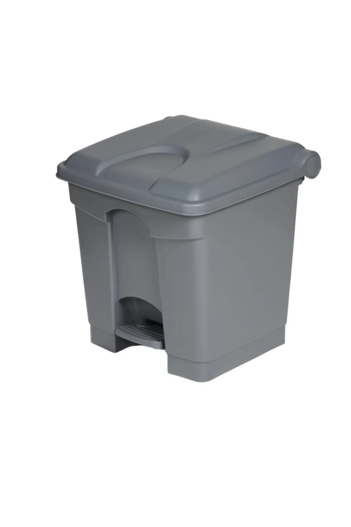 Collecteur à pédale plastique 30 L gris - PROBBAX