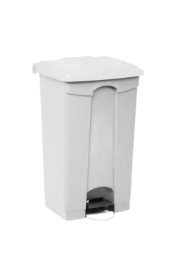 Collecteur à pédale plastique 90 L blanc - PROBBAX Clearance