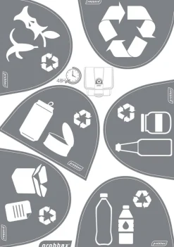 Collecteur à pédale plastique 90 L blanc - PROBBAX Clearance