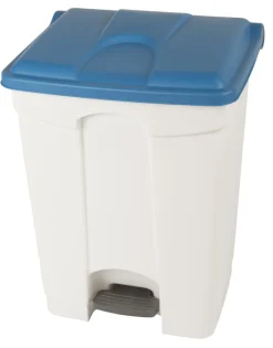 PROBBAX Collecteur à pédale plastique 70 L blanc Outlet