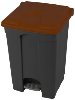 PROBBAX Collecteur à pédale plastique 45 L gris anthracite Sale