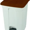 Collecteur à pédale plastique 45 L blanc - PROBBAX Hot