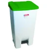 GILAC Collecteur à pédale plastique 120 L blanc Discount