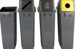 PROBBAX Collecteur plastique 80 L gris Tri Selectif Discount