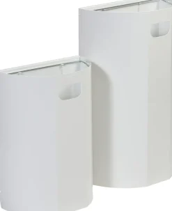 Collecteur tri acier 40 L blanc - PROBBAX