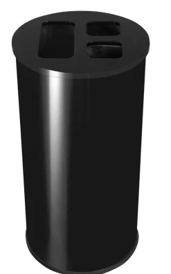 Collecteur tri acier 60 L noir - PROBBAX New