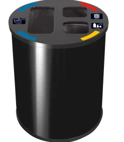 Collecteur tri acier 40 L noir - PROBBAX Sale