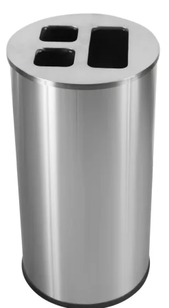 PROBBAX Collecteur tri inox 60 L argent Best