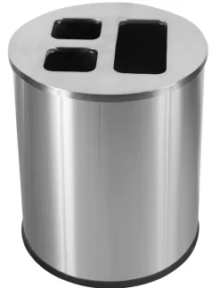 PROBBAX Collecteur tri inox 40 L argent Best