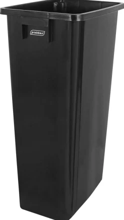 Collecteur tri sélectif plastique 80 L noir - PROBBAX New