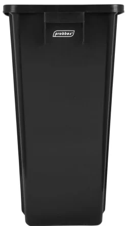 Collecteur tri sélectif plastique 60 L noir - PROBBAX Online