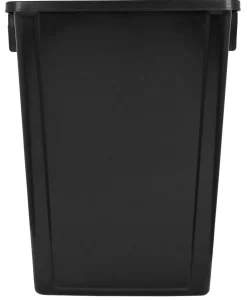 Collecteur tri sélectif plastique 60 L noir - PROBBAX Online