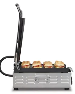 WARING Contact grill panini compact à plaque rainée Compresso Clearance