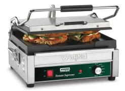 Contact grill panini à plaque lisse Supremo - WARING