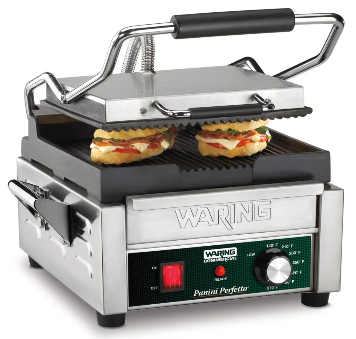 WARING Contact grill panini à plaque rainurée Perfetto Clearance