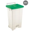 Conteneur à pédale plastique 100 L vert - GILAC Outlet