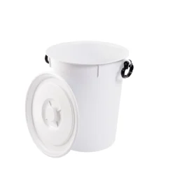 Conteneur Sans couvercle blanc plastique 52,5 cm 50 L fond plein parois pleines - GILAC Best