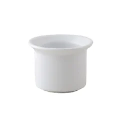 ACCOLADE Coquetier rond blanc porcelaine Ø 6,4 cm Presto