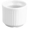 Coquetier rond blanc porcelaine culinaire Ø 4,8 cm Plisse - PILLIVUYT Sale