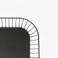 Corbeille de buffet acier noir 33x27x8,4 cm Naro - PRO.MUNDI Outlet