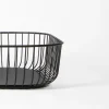 PRO.MUNDI Corbeille de buffet acier noir 53,5x33x8,4 cm Naro Hot