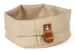 PRO.MUNDI Corbeille de table rond beige tétron Ø 17 cm 11,5 cm Artiss Hot