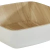 APS Corbeille mélamine blanc 16,5x16,5x5,5 cm Frida New