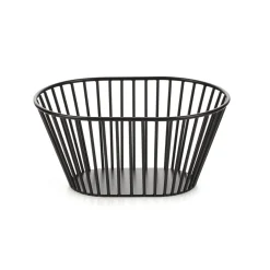 REVOL Corbeille métal noir 19,7x14,7x9,3 cm Discount