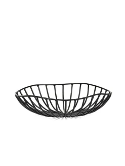 Corbeille noir métal Ø 20 cm 6 cm Catu - SERAX Hot