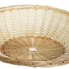 Corbeille ovale beige osier 50x46x16 cm - PRO.MUNDI Discount