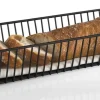 Corbeille à pain et à fruits rectangulaire noir métal 53x16,2x7,5 cm Urban - APS Outlet