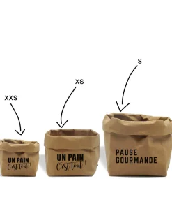 Kraft&You Corbeille à pain marron kraft 10 cm x 12 cm