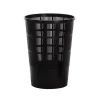 Corbeille à papier plastique noir - GILAC Outlet