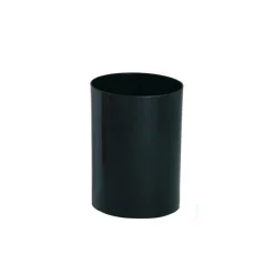 GILAC Corbeille à papier plastique noir Best