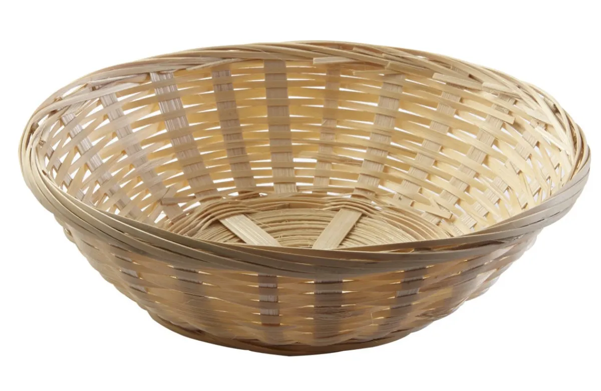 Corbeille rond bambou Ø 20 cm 7 cm - PRO.MUNDI New