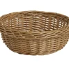 Corbeille rond beige osier Ø 20 cm 7 cm - PRO.MUNDI Outlet
