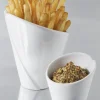 Cornet conique blanc porcelaine culinaire Ø 6 cm Les Essentiels - REVOL New