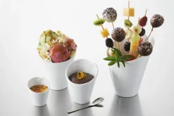 Cornet conique blanc porcelaine culinaire Ø 6 cm Les Essentiels - REVOL New