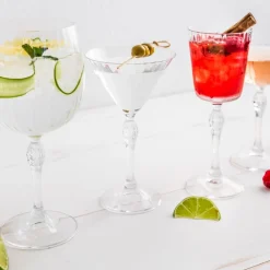 BORMIOLI ROCCO Coupe à cocktail martini verre cristallin 24,5 cl America 20s Best