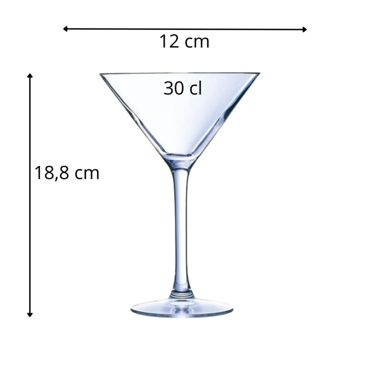 Coupe à cocktail martini verre cristallin 30 cl Champagne & Cocktail - CHEF & SOMMELIER Clearance