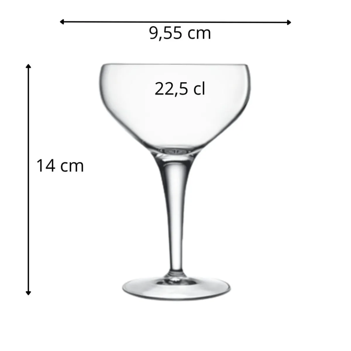 Coupe à cocktail verre cristallin 22,5 cl Michelangelo - LUIGI BORMIOLI Outlet