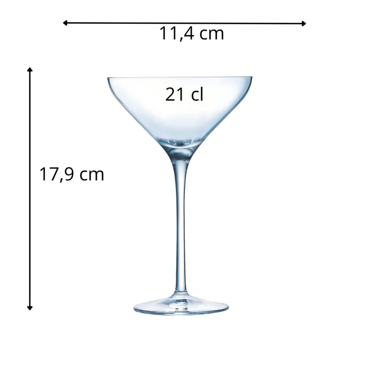 CHEF & SOMMELIER Coupe à cocktail verre cristallin 21 cl Champagne & Cocktail