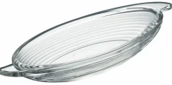 LA ROCHERE Coupe à dessert ovale transparent verre pressé Ø 25,5 cm Bali