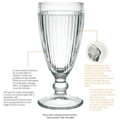 Coupe à dessert rond transparent verre pressé Ø 8,2 cm Antillaise - LA ROCHERE Sale