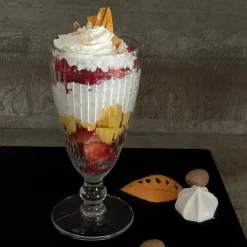 Coupe à dessert rond transparent verre pressé Ø 8,2 cm Antillaise - LA ROCHERE Sale