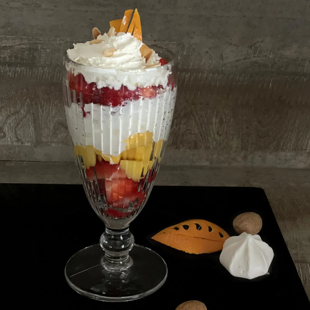 Coupe à dessert rond transparent verre pressé Ø 8,2 cm Antillaise - LA ROCHERE Sale