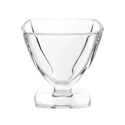 Coupe à dessert rond transparent verre pressé Ø 8 cm Carat - LA ROCHERE Sale