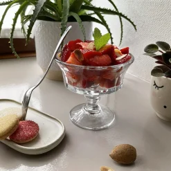 LA ROCHERE Coupe à dessert rond transparent verre pressé Ø 10,8 cm Perigord Outlet