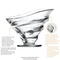 LA ROCHERE Coupe à dessert rond transparent verre pressé Ø 14 cm Circee Best